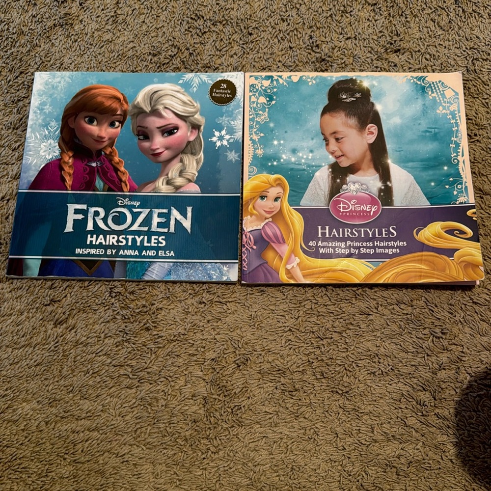 Frozen and Princess hairstyle books